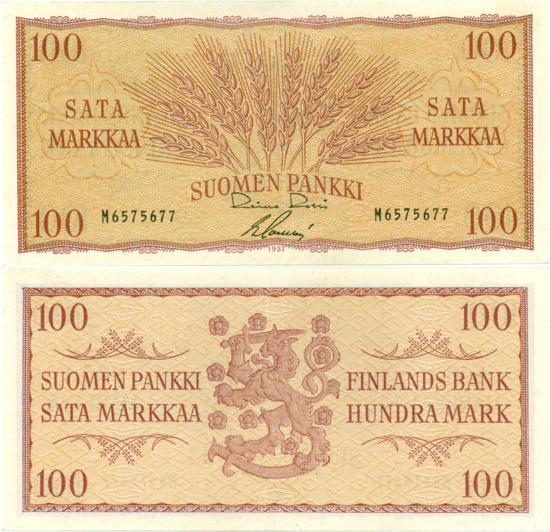 100 Markkaa 1957 M6575677 kl.8